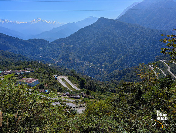 Winding roads seen just below Mayodia pass, a scenic mountain pass of Arunachal pradesh