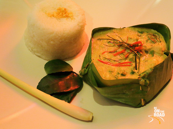 Very well prepared Amok Fish at Blue Pumpkin, Phnom Penh