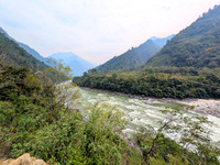 Wooden hanging bridge connects to remote tribal villages in Arunachal Pradesh