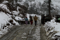 A walk through Lamang's main military highway