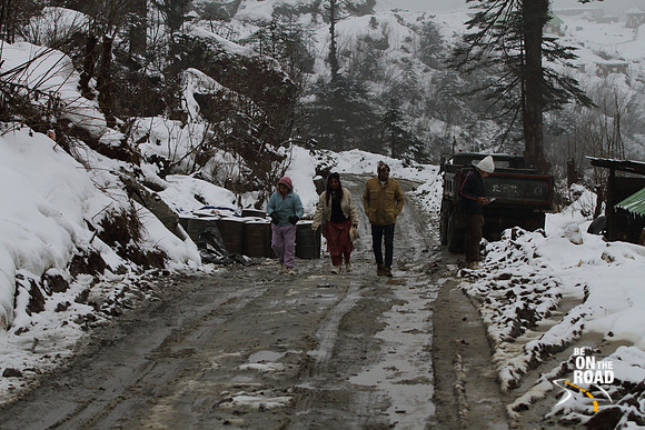 A walk through Lamang's main military highway