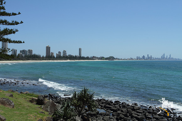 Surfers Paradise Skyline as seen from Burleigh Beach
