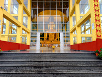 Buddhist temple inside Golden Pagoda, Namsai