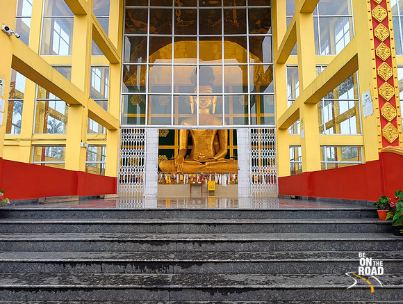 Buddhist temple inside Golden Pagoda, Namsai