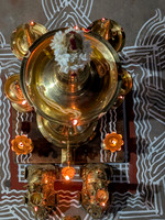 A top view of Karthigai Deepam Festival celebrations at Kallidaikurichi