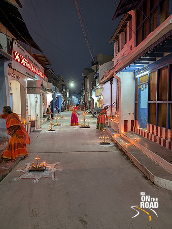 A Karthigai Deepam festival moment from Sannadhi Street, Kallidaikurichi