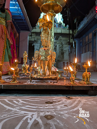 Each home lights all their lamps at their home entrance on Karthigai Deepam festival evening