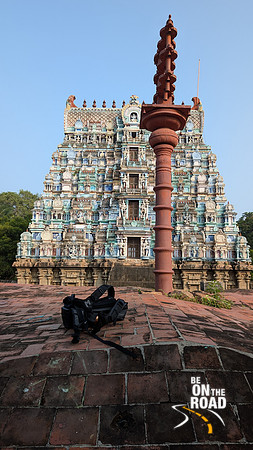 Chilling on the roof and admiring the gopuram view of Naramboonathar Temple, Thiruppudaimarudur Temple