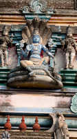 Statue of Vishnu and Kalinga on the Raja Gopuram of Thiruppudaimarudur Temple