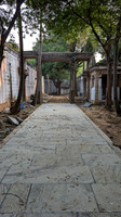 New stone pavement work in progress at Thiruppudaimarudur Temple
