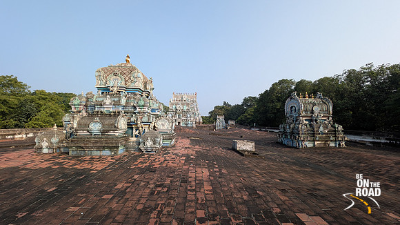 Beautiful gopurams of Naramboonathar Temple at Thiruppudaimarudur, Tamil Nadu