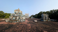 Rooftop view of the gopurams of Thiruppudaimarudur Temple