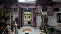 Entering the sanctum sanctorum of Chakrathalwar Temple, Karisoolnthamangalam