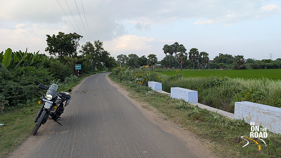 Motorcycle ride to Karisoolnthamangalam village