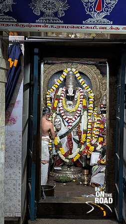 Lord Adhi Moolam Perumal with Sridevi and Bhudevi at Athalanallur