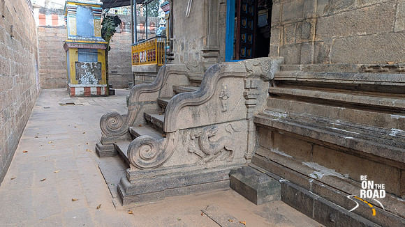 Ancient staircase leading into Athalanallur Gajendra Varada Temple