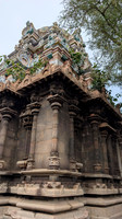During the circumambulation of the Athalanallur Temple