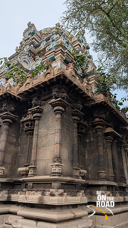 During the circumambulation of the Athalanallur Temple