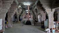 Stunning corridor between the ambal and sivan sannadhis at Agneeswarar Temple, Rajavallipuram
