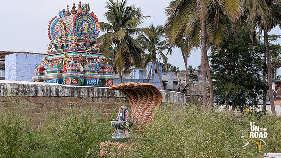 Shiva Lingam and serpents at Akhilandeswari temple, Rajavallipuram