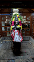 Ganesha Statue on pillar at Agneeswarar Temple, Rajavallipuram