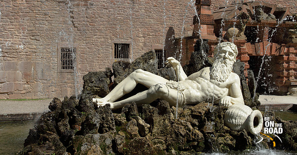 Fountain Statue at Heidelberg Castle