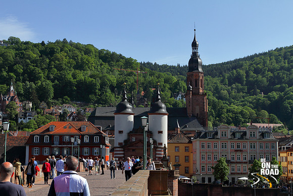 Walking the beautiful Karl Theodore Bridge of Heidelberg