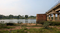 Lush banks of the Thamirabharani river outside Ammainathar Temple, Cheranmahadevi