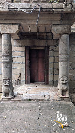 Dilapidated ancient entrance into the Ambal Sannadhi at Ammainathar Temple, Cheranmahadevi