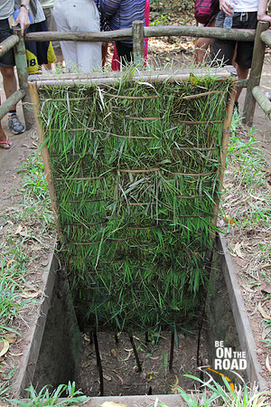 Trap Door at Cu Chi Tunnels, Vietnam