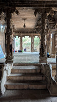 The elephant staircase synonymous with Chola architecture