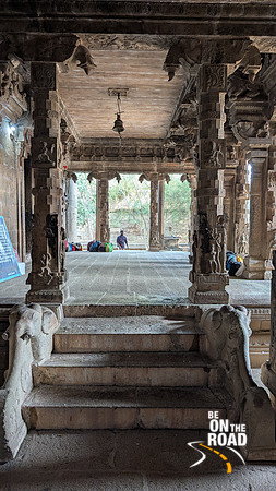 The elephant staircase synonymous with Chola architecture