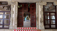 The very well maintained community hall at Thirukkurungudi perumal temple