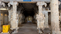 Entering the Vanamamalai Thothatrinathan Perumal temple at Nanguneri