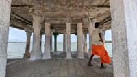 The vast Nanhuneri tank just outside of the Divya Desam Perumal temple