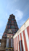The colurful gopuram of Nanguneri Perumal temple