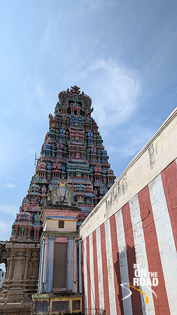 The colurful gopuram of Nanguneri Perumal temple