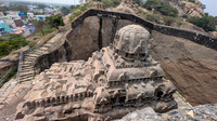 The rock cut cave complex of Vettuvan Koil at Kazhugumalai