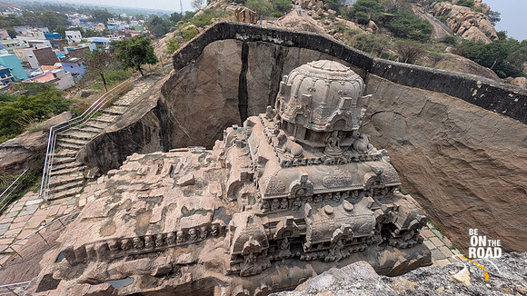 The rock cut cave complex of Vettuvan Koil at Kazhugumalai