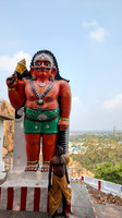 At an Ayyanar temple above Vettuvan Koil, Kalugumalai