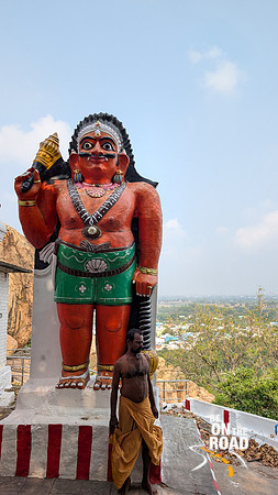 At an Ayyanar temple above Vettuvan Koil, Kalugumalai