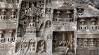 Beautiful Jain bas reliefs at Vettuvan Koil, Kalugumalai