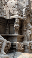 Lovely Yali sculpture at Vettuvan Koil, Kazhugumalai