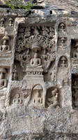 Stunning Jain bas reliefs on the hill wall at Kazhugumalai
