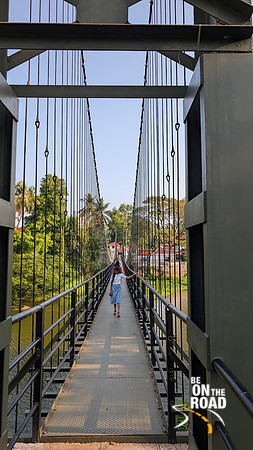 The lovely Thrippalur Hanging Bridge near Palakkad in Kerala