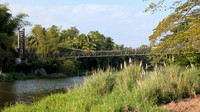 The newly opened hanging bridge at Thrippalur, Kerala