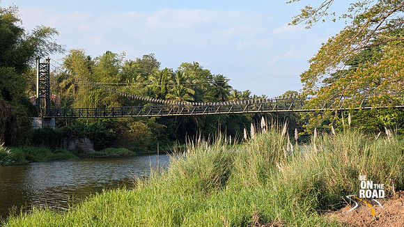 The newly opened hanging bridge at Thrippalur, Kerala