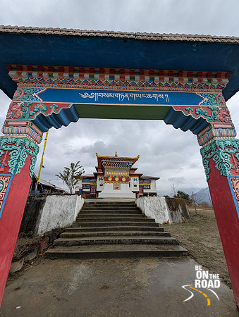 Entrance to Samden Yangchak Monastery, Mechuka, Arunachal Pradesh