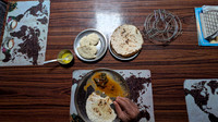 Akki roti with Kessa Soppu Saar and Jackfruit Idli with Ghee - Dreamy breakfast at Malenadu, Karnataka