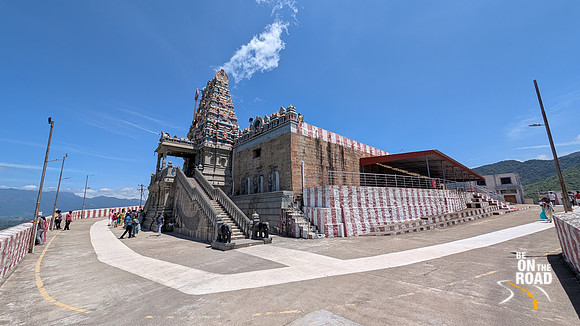 Gorgeous Thirumalai Murugan Temple overlooking the Western Ghats